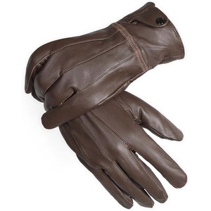 ถุงมือหนังผู้ชายคุณภาพสูงยอดนิยม หน้าจอสัมผัสได้ สีตามสั่ง กันความร้อน ใช้ได้ทุกวัน ลำลอง ใช้กลางแจ้ง ความยาวข้อมือปกติ - Product Image 2