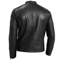 Vestes en cuir doux pour hommes parfaits pour le temps froid manteau de mode élégant avec fermeture éclair lisse et col haut veste d'hiver chaude