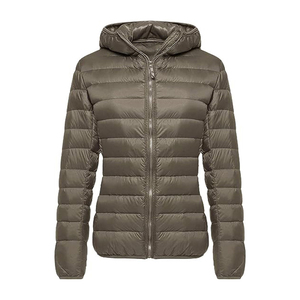 Haute Qualité 100% Nylon Femme Duvet D'oie Rembourrage Épais Coupe-Vent Bulle Puffer Vers Le Bas Plume Veste Femmes - Product Image 6