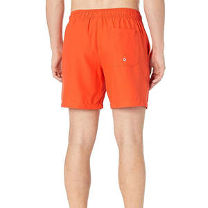 Shorts de bain pour hommes, design unique, séchage rapide, taille élastique, 100% polyester, confortables, motif uni - Product Image 5