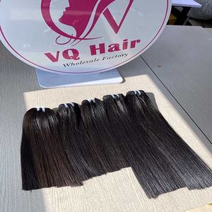 Paquetes de Color negro liso de hueso, máquina de cabello virgen vietnamita completo, cabello tejido de doble trama, venta al por mayor, envío rápido, cabello VQ - Product Image 2