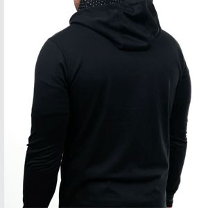 Sweat à capuche conique de haute qualité pour hommes OEM vente en gros Style de rue lavé à l'acide avec polaire ample à manches longues à impression graphique pour l'hiver - Product Image 3