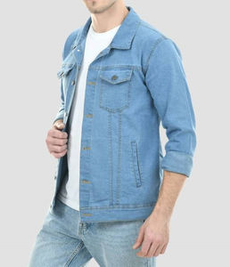Chaqueta Vaquera Cómoda para Hombre, Estilo Urbano Diario, Chaqueta Vaquera con Diseño Simple y Limpio, Chaqueta Vaquera de Moda - Product Image 5