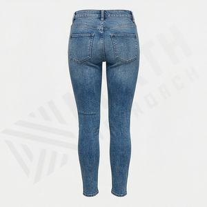 OEM Women's Jeans Ladies Clothing Wide Leg Latest Custom Mid Waist Casual Customized Color Fashion Streetwear <b>Denim</b> <b>Trousers</b> - Product Image 2