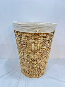 Vente en gros de jacinthe d'eau naturelle écologique panier de rangement multifonctionnel forme de cercle conception simple pour le stockage domestique - Product Image 4
