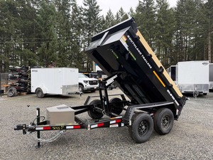 Heavy Duty Dump <b>Trailer</b> 6 X 12 Used Attached With <b>Tractor</b> Hydraulic Dump <b>Trailer</b> Best Price in Stock - Product Image 4