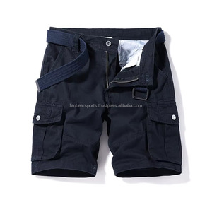 Pantalones Cortos de Mezclilla para Hombre, Estilo Cargo, de Lona Gruesa Lavada, con Logotipo Personalizado, Fabricados en Pakistán - Product Image 3