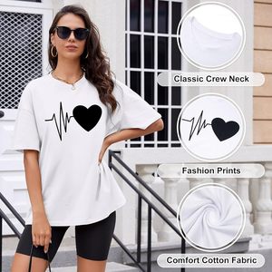 เสื้อเจอร์ซีย์คอกลมใส่ได้ทั้งชายและหญิงแบบลำลองสไตล์สตรีทแวร์ผ้าเจอร์ซีย์พิมพ์ลายระบายอากาศได้ดีใส่ได้ทั้งชายและหญิง - Product Image 4