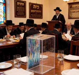 Elegante caja de colección de dinero de caridad Lucite: elegante caja de donación de acrílico para Tzedakah y la generosidad de la Comunidad - Product Image 5