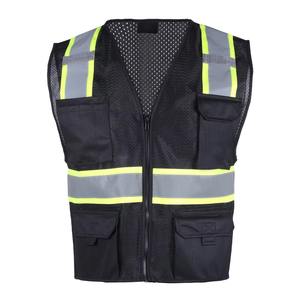 Gilet utilitaire réfléchissant de sécurité de haute qualité en usine en Chine gilet de sécurité pour femmes - Product Image 1