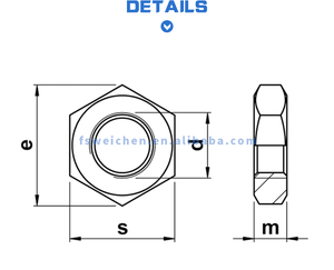 718 Никелированная Шестигранная гайка - Product Image 4