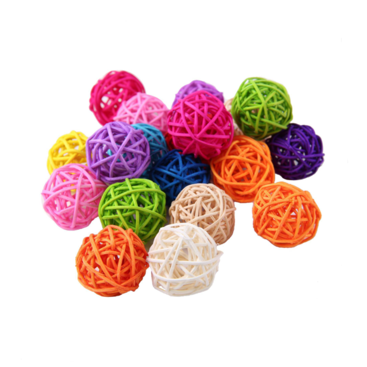 Handwoven Rattan Wicker Balls Stylish Christmas