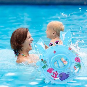 Flotador de Natación para Bebés, Asiento Inflable de Seguridad con Asa, Anillo de Natación para Niños de 8 a 48 Meses, Piscina y Playa - Product Image 6