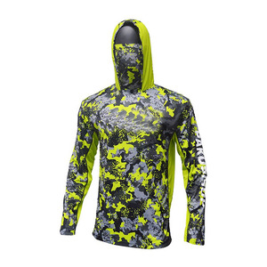 Logo personnalisé imprimé, UPF 50, Spandex/Polyester, sublimation, respirant, protection solaire, haute qualité, 180g, unisexe, pêche - Product Image 2