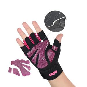 2026 High Quality Customized Adjustable <b>Wrist</b> Wrap <b>Weight</b> Lifting Half Finger Gym Workout Training Gloves <b>For</b> Unisex - Product Image 3