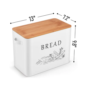 Large White Bread <b>Box</b> <b>for</b> Kitchen Countertop, Bread Storage Container, Breadbox, Bread Container, Bread Keeper, Bread Holder - Product Image 4