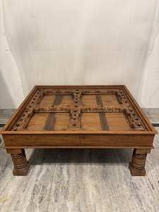 Table basse moderne de luxe en bois massif avec hauteur réglable, design personnalisable pour salon, chambre, salle à manger, villa, décoration intérieure - Product Image 4