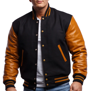 OEM Fabricante de alta calidad Chenille bordado de La Universidad de los hombres de béisbol personalizado Bomber Letterman Chaquetas Chaqueta corta al aire libre - Product Image 1