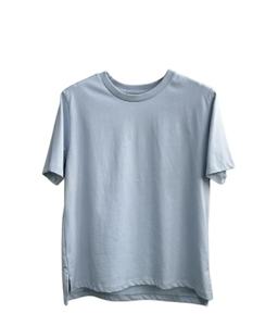 T-shirt uni à col rond pour femme en coton, manches courtes, décontracté, été 2026 - Product Image 6