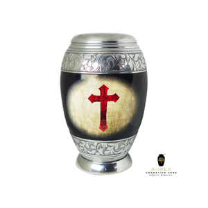 ไม้กางเขนเคลือบ Meena ทำด้วยมือโกศใส่ศพอลูมิเนียมขนาดใหญ่และของที่ระลึก - Product Image 5