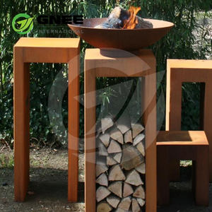 New Design <b>Round</b> <b>Fire</b> <b>Pit</b> Corten <b>Fire</b> Bowl Diameter 600mm Wood Burning Brazier - Product Image 2