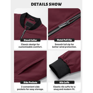 Blouson d'hiver chaud pour homme avec logo personnalisé, rembourrage matelassé, couture durable et support complet de fabrication de vêtements OEM ODM - Product Image 3