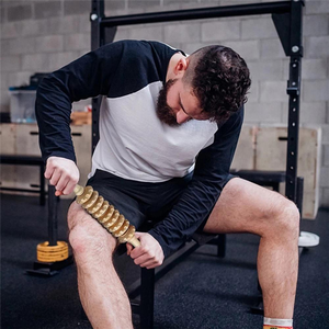 12 rodillos masajeador de madera rodillo de ejercicio curvo palos - Product Image 4