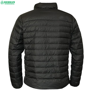 Blouson d'hiver personnalisé en toile pour homme, style urbain Behram International, coupe-vent, grande taille, haute qualité, col montant - Product Image 5