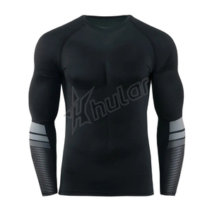 Rash Guard Hommes Sublimation Imprimé Spandex Bjj Rash Guard Gym Surf Plongée Rashguard Compression Chemises MMA Rash Vest - Product Image 3