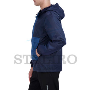 Chaqueta Cortavientos con Capucha para Hombre, Talla XL, Personalizada, de Alta Calidad, Impermeable, Ecológica, con Bordado, Informal, para Invierno y Running, sin Costuras - Product Image 2