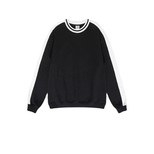 2022 automne hiver hommes ample décontracté sport sweat Logo personnalisé col rond contraste couleur blanc pull à capuche sweats - Product Image 2