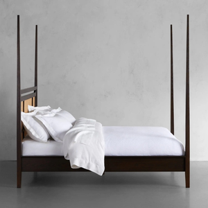 เฟอร์นิเจอร์กรอบเตียงขนาดคิงไซส์ทำจากไม้มะฮอกกานีสีขาวระดับไฮเอนด์ที่ทันสมัยสำหรับบ้านหรือโรงแรม - Product Image 3