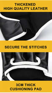 1 paire de gants d'entraînement de sac de frappe pour adultes et enfants Gants de grappin MMA Poignées pour entraînement de boxe d'arts martiaux de combat - Product Image 2