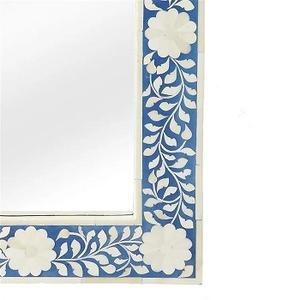 Customized Good Quality Luxurious Handcrafted 100% Natural <b>Wood</b> Bone Inlay <b>Mirror</b> <b>Frame</b> for Decoration From India - Product Image 2