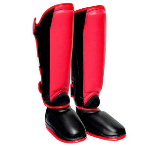 Espinilleras de alta calidad para Muay Thai y Kickboxing que ofrecen protección para pies y rodillas con función de empeine de Espinilla - Product Image 5