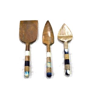 Ensemble de fromage en bois au design moderne de qualité standard avec ensemble d'outils à fromage en bois de forme et de taille personnalisées - Product Image 1