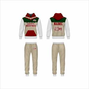 Conjunto Deportivo de Invierno para Hombre, Talla Grande, Estilo Urbano, con Capucha y Cordón, 2 en 1, Personalizable al por Mayor - Product Image 2