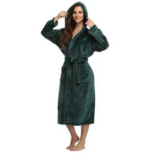 เสื้อคลุมอาบน้ำผ้าฟลีซสำหรับผู้ชาย, เสื้อคลุมอาบน้ำผ้าฝ้าย100% นุ่มมากใส่สบาย - Product Image 4