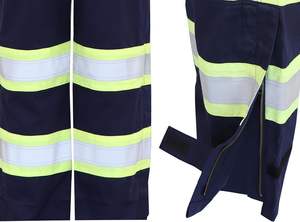 เสื้อโค้ทแขนยาวผ้าคอตตอนกันไฟฟ้าสถิตกันไฟกันฝุ่นกันไฟสะท้อนแสงทำโลโก้ตามสั่ง - Product Image 5