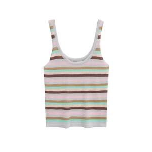 Venta Directa de Fábrica, Camiseta de Tirantes Tejida para Mujer, Mezcla de Poliéster/Algodón, Ligera, Ecológica y Transpirable - Product Image 6