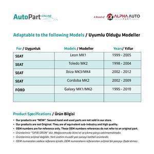 เพลาจุดระเบิดสำหรับ Volkswagen, Audi, Skoda, Seat, Ford - Product Image 4