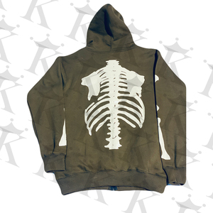 ซิประบายความร้อนสำหรับผู้ชายเสื้อมีฮู้ดสำหรับฤดูหนาวสไตล์สตรีทแวร์รุ่นเฮฟวี่เวทลำลองพร้อมดีไซน์ซิปพิมพ์ลายสกรีน - Product Image 2