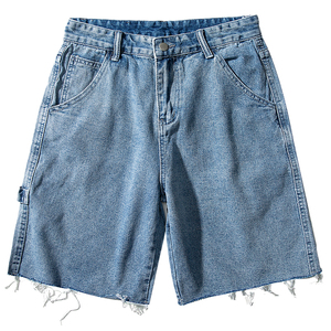 Personalizado hombres mujeres 2023 verano Streetwear Y2K bordado Hiphop pantalones cortos de mezclilla de alta calidad pantalones cortos streetwear - Product Image 1