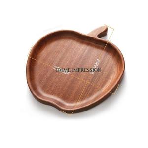 Plateau de service en bois d'acacia personnalisé de forme rectangulaire Plats et assiettes en bois Tasses à thé Plateau de service Plateau en bois Fournitures - Product Image 2