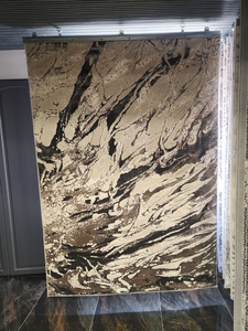 Alfombra Turca de Poliéster Jacquard Tejida, Tipo Shaggy, Adiva, Fabricada a Máquina, de Pelo Alto, Acolchada, Reversible, Lavable, Antideslizante y Resistente a las Manchas para el Hogar - Product Image 1