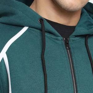 Ropa de invierno Casual Sudaderas con capucha para hombre Color sólido Cremallera Básicos Ropa de moda Slim Fit Último diseño Algodón Transpirable Sudaderas con capucha para hombre - Product Image 5