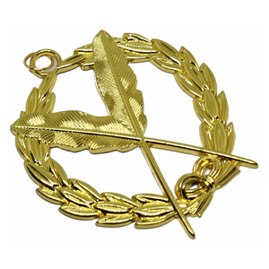 Maître maçon bleu Lodge collier bijou carré et boussole or métal matériel maçonnique bijoux de qualité supérieure Ronpex - Product Image 3