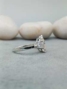 Custom Fancy Solitaire 100% Satisfacción 14K 18K Oro Compromiso Boda Diamante Anillo VVS Lab Grown 925 Plata Regalos Fiestas - Product Image 2