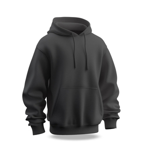 Logo personnalisable surdimensionné grande taille avec poche en coton mélangé teint uni, chaud et respirant pour un usage quotidien élégant - Product Image 4