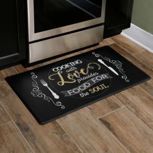 Tappetino da Cucina Antifatica Oversize 20x36 in Schiuma PVC Ammortizzata con Motivo Originale Antiscivolo Design Soul Chalk - Product Image 2